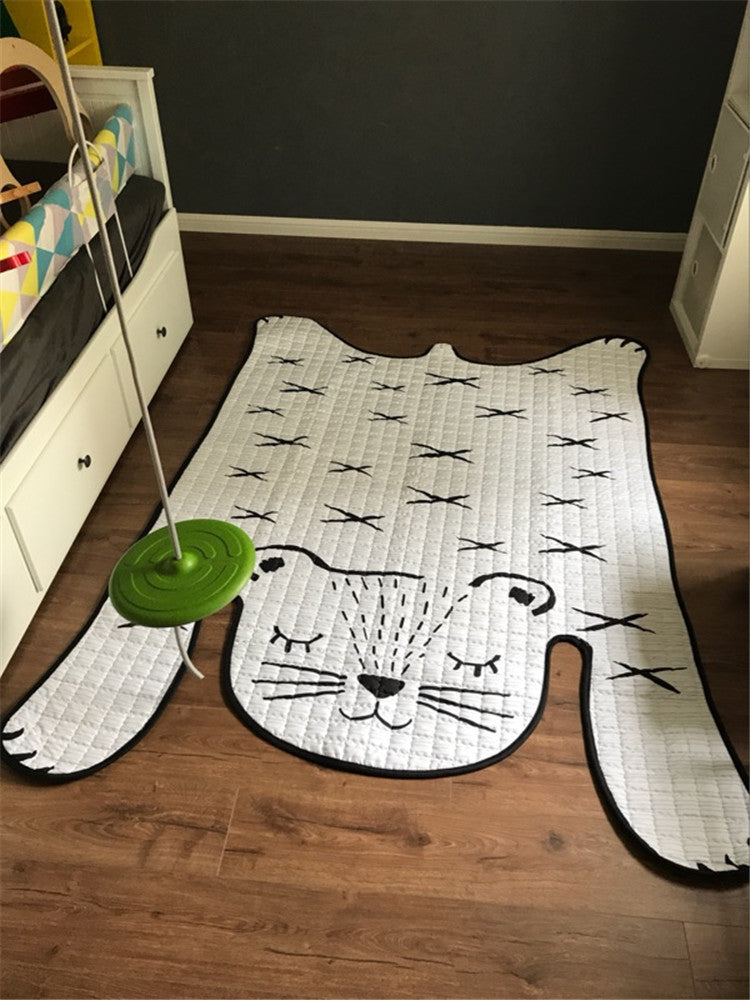 Baby Play Mat White Tiger Rug