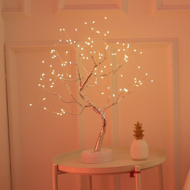 USB LED Fire Tree Lamp