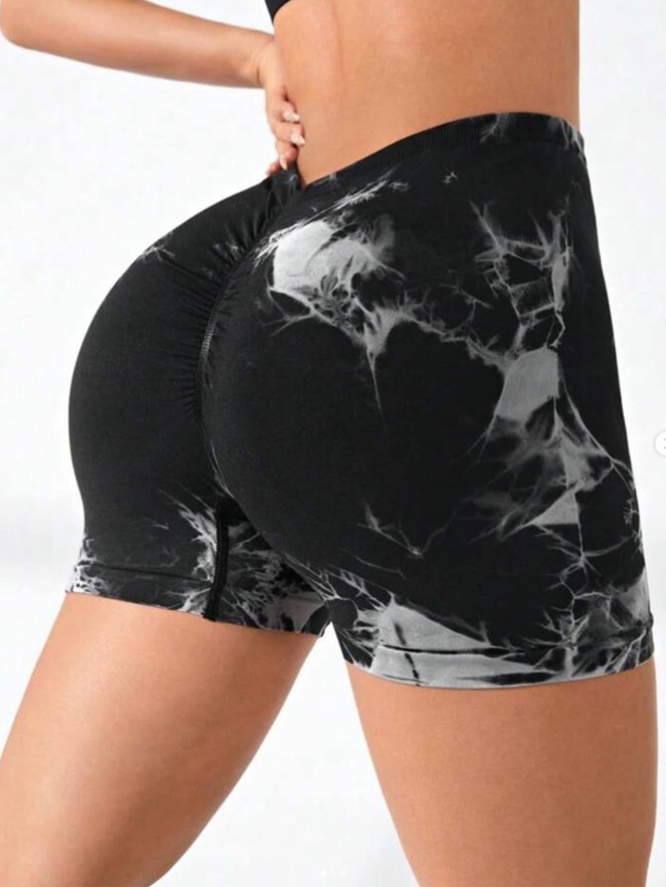 3-Pack Tie Dye Workout Shorts