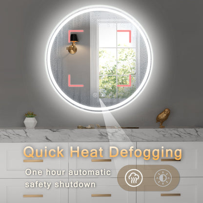 28" Round LED Mirror