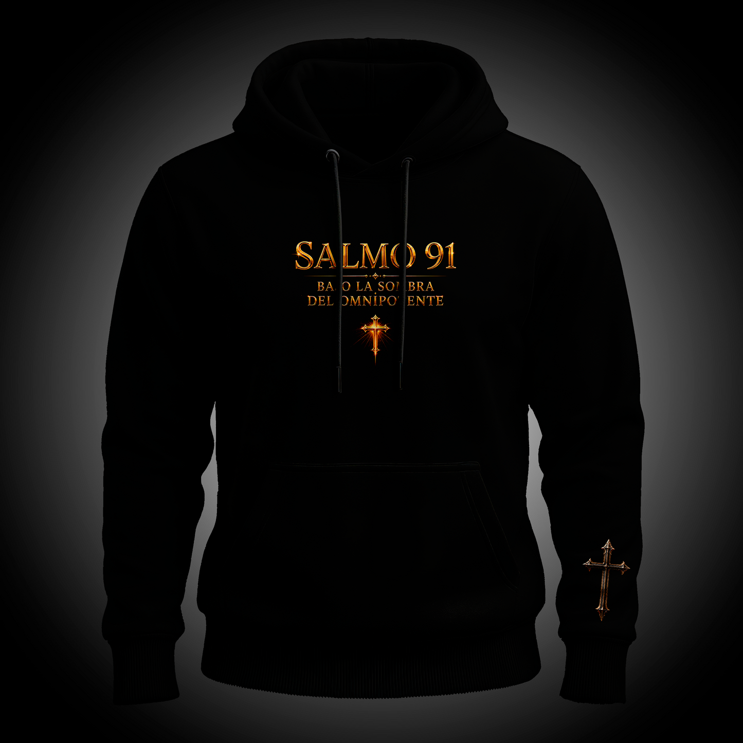 PEGADZO ESSENTIAL — Hoodie Salmo 91 (500 GSM)
