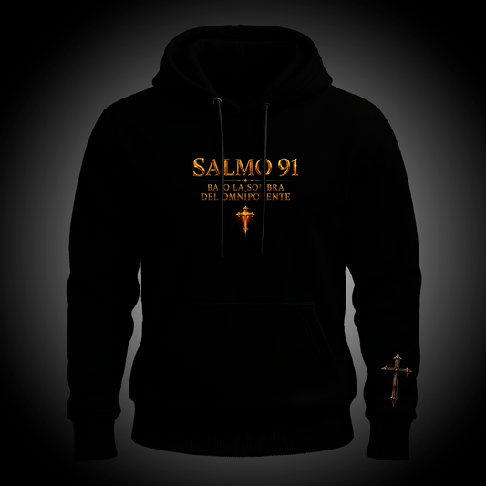 PEGADZO ESSENTIAL — Hoodie Salmo 91 (500 GSM)