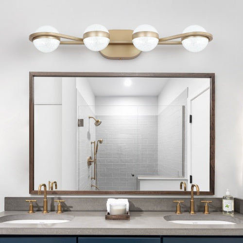 Gold Modern Bathroom Vanity Light