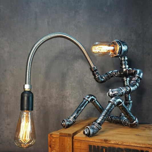 Retro Industrial Pipe Lamp