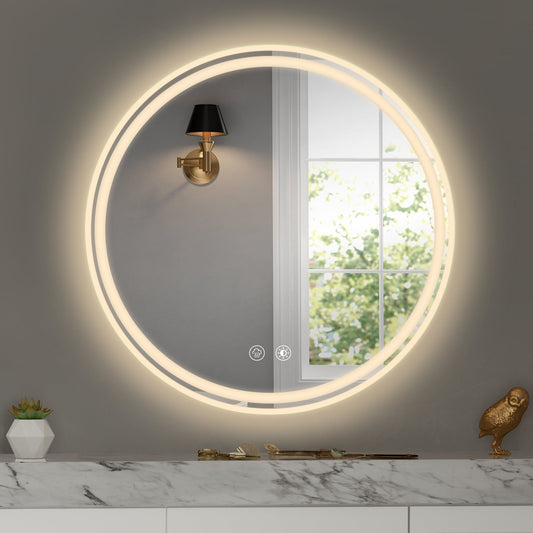 28" Round LED Mirror